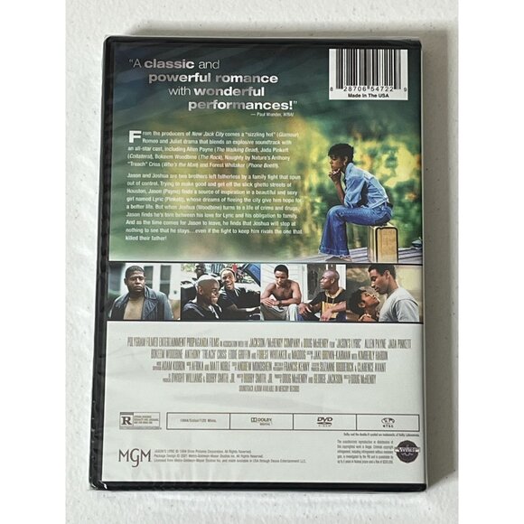 Jason’s Lyric DVD Romantic Drama Movie Allen Payne Jada Pinkett Film - Picture 5 of 5